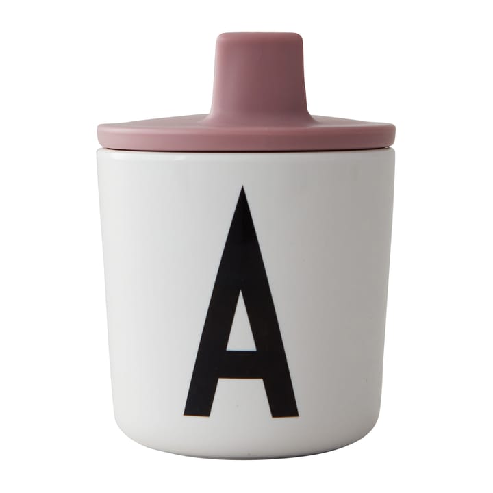 Design Letters drinktuit/deksel voor melamine beker - Ash rose - Design Letters