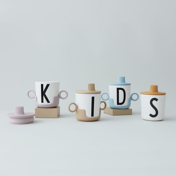 Design Letters drinktuit/deksel voor melamine beker, Beige Design Letters