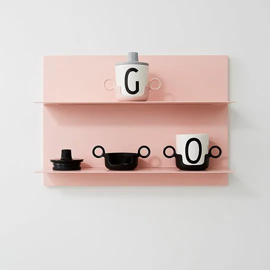Design Letters drinktuit/deksel voor melamine beker, blauw Design Letters