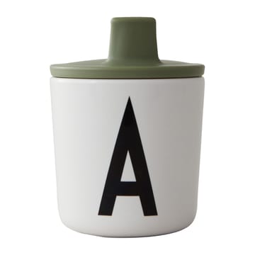 Design Letters drinktuit/deksel voor melamine beker - Forest green - Design Letters