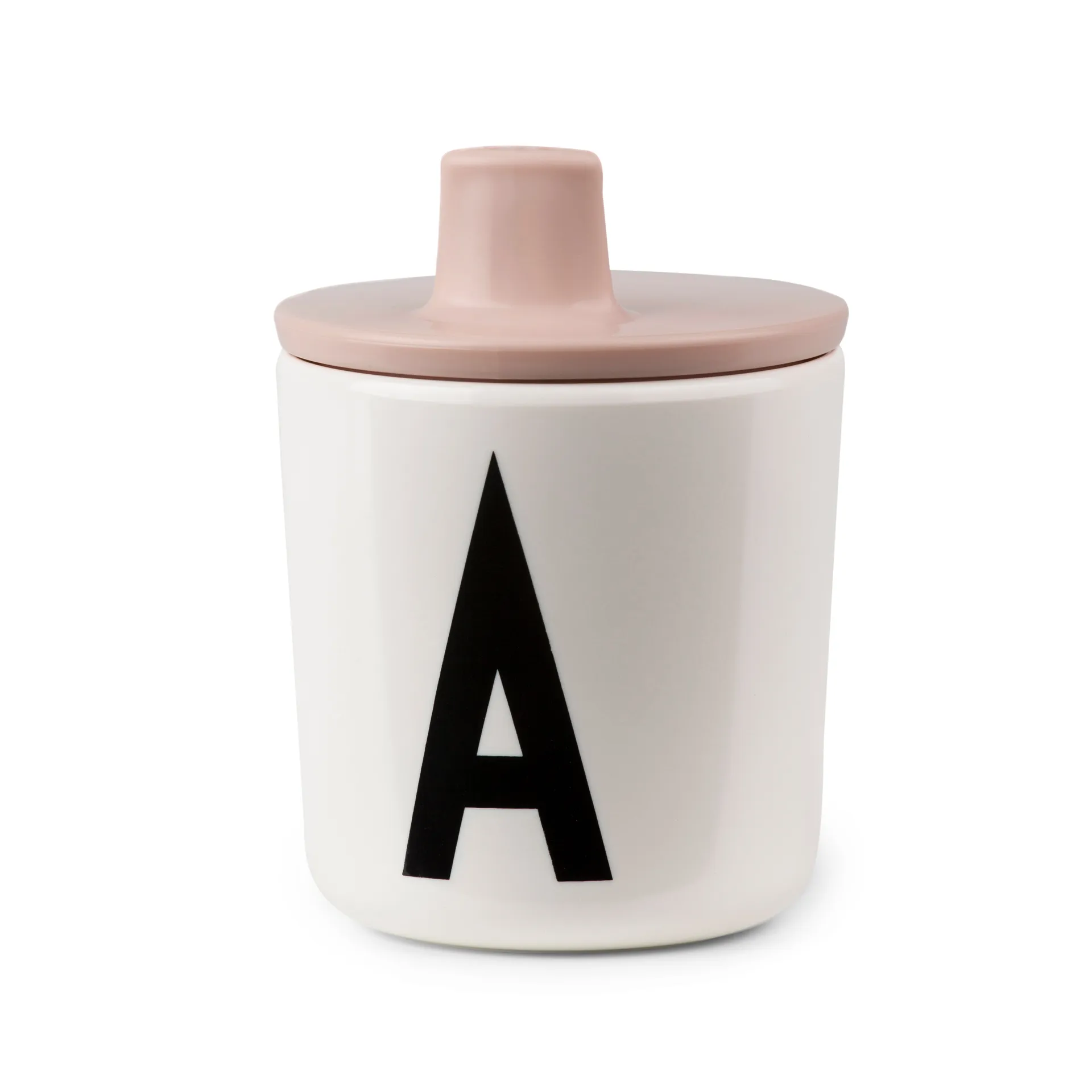 Design Letters drinktuit/deksel voor melamine beker, Nude Design Letters