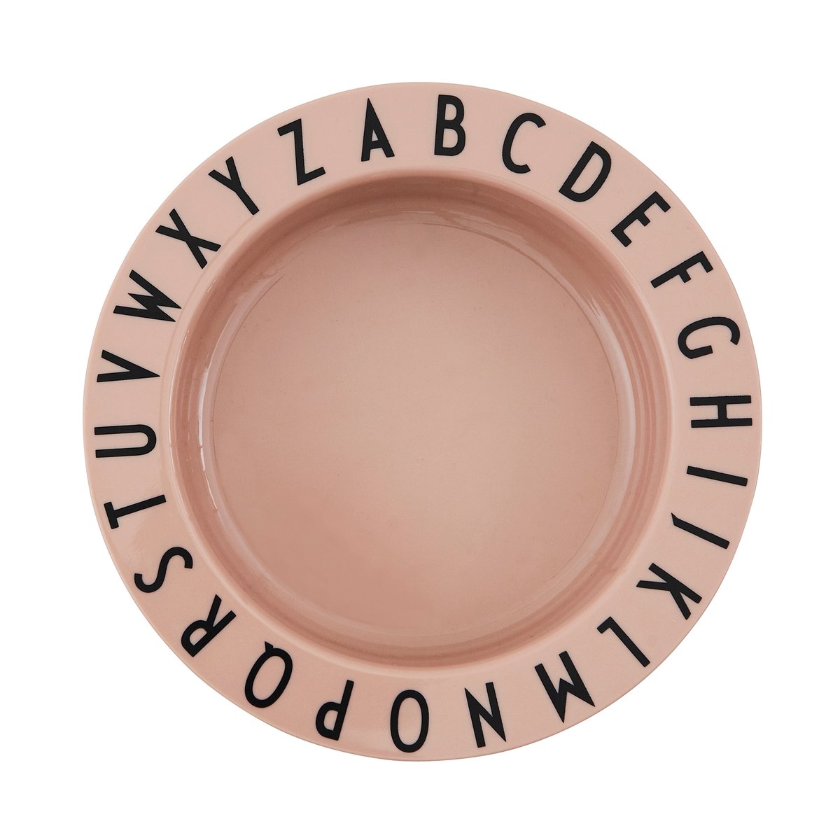 Design Letters Eat&Learn diep bord Nude | Scandinavisch Interieur | Kinderservies | Roze