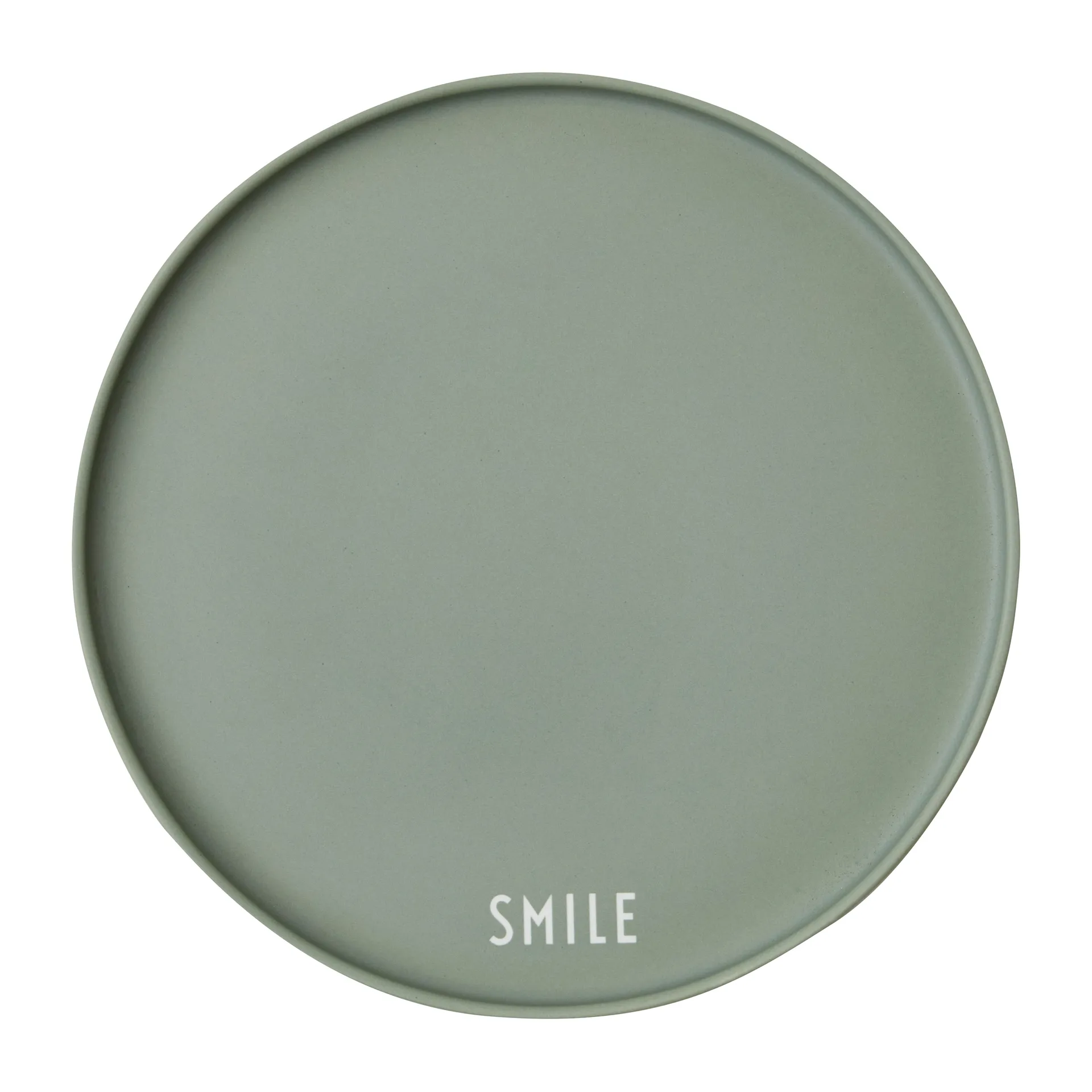 Design Letters favoriet bord Ø22 cm, Smile-green Design Letters