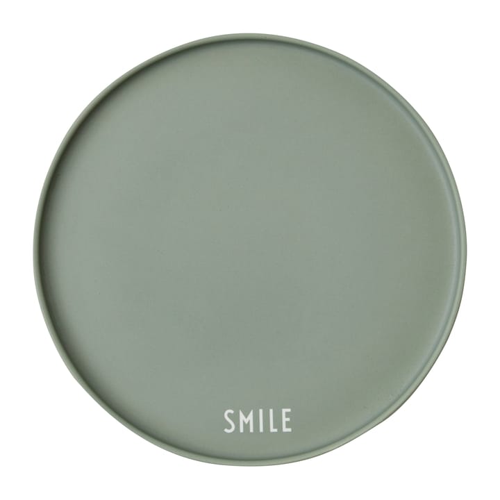 Design Letters favoriet bord Ø22 cm - Smile-green - Design Letters