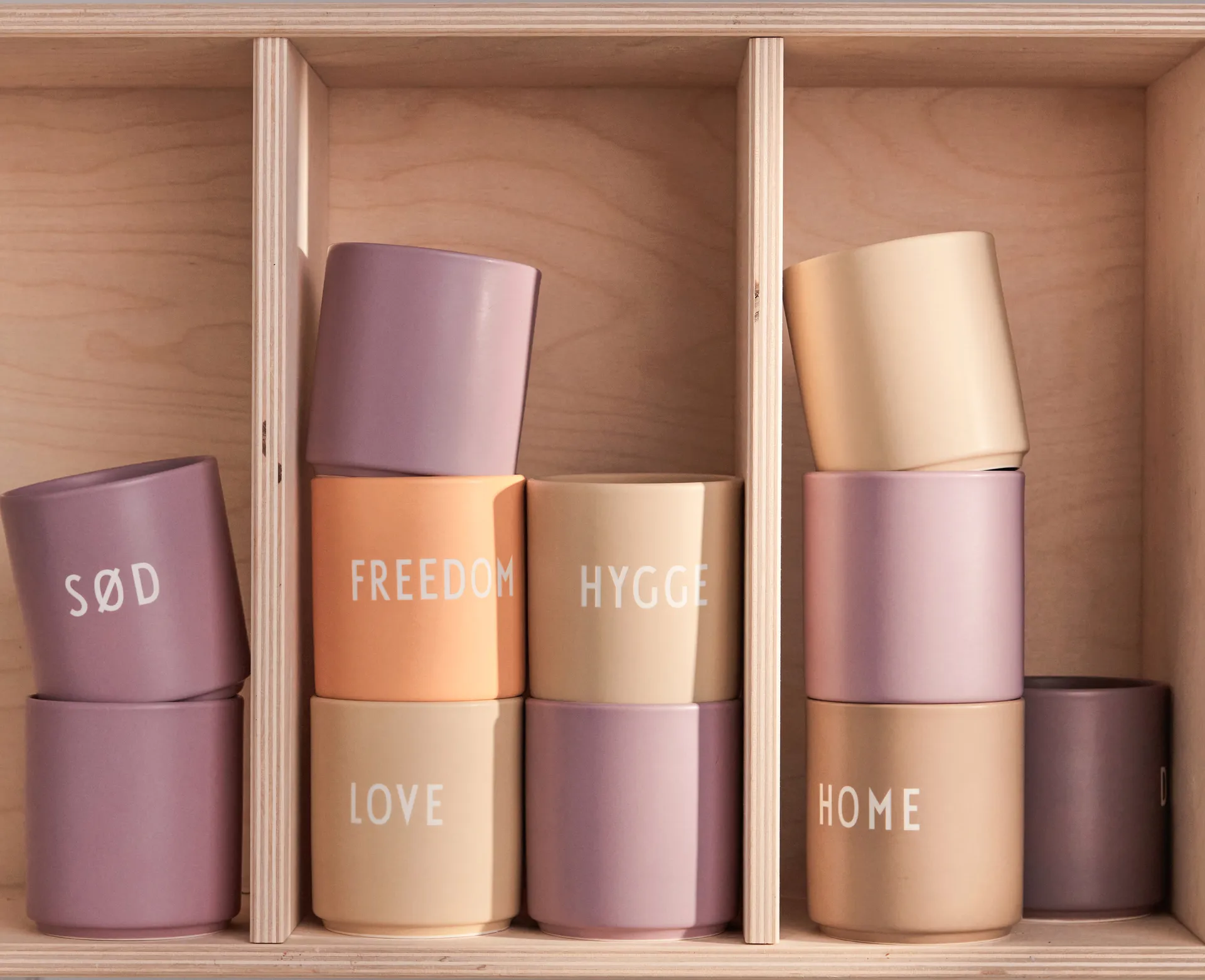 Design Letters favoriete beker 25 cl 2-pack, Lavender Design Letters