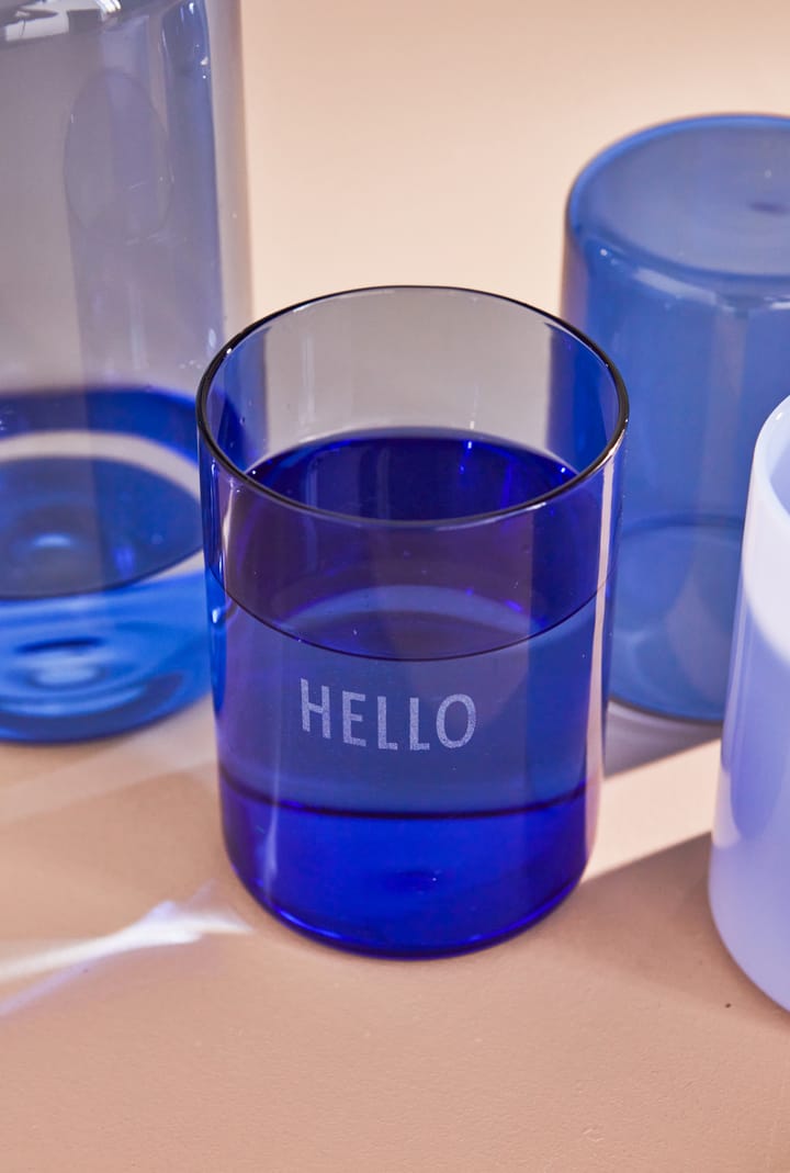 Design Letters favoriete glas 35 cl, Blauw Design Letters
