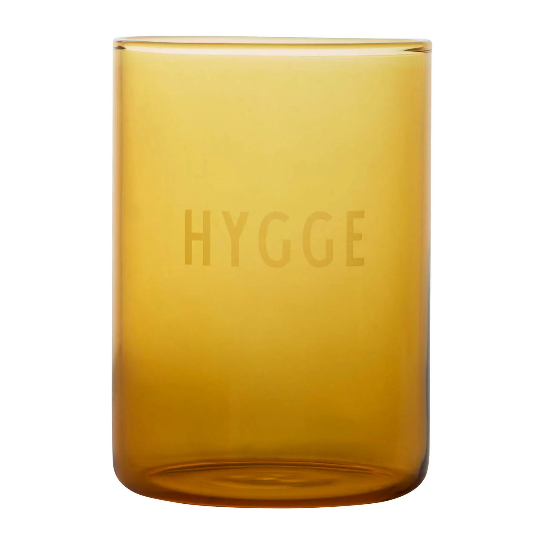 Design Letters favoriete glas 35 cl, Hygge-mustard Design Letters