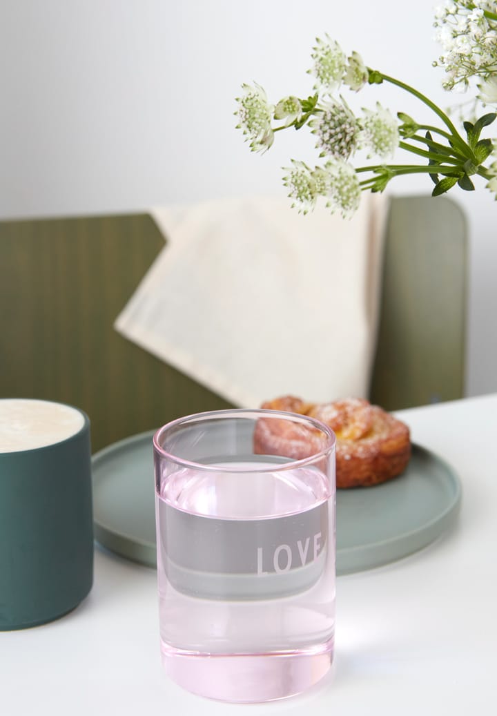 Design Letters favoriete glas 35 cl, Love-rose Design Letters
