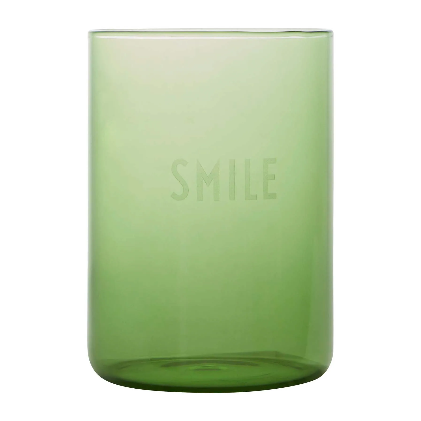 Design Letters favoriete glas 35 cl, Smile-green Design Letters