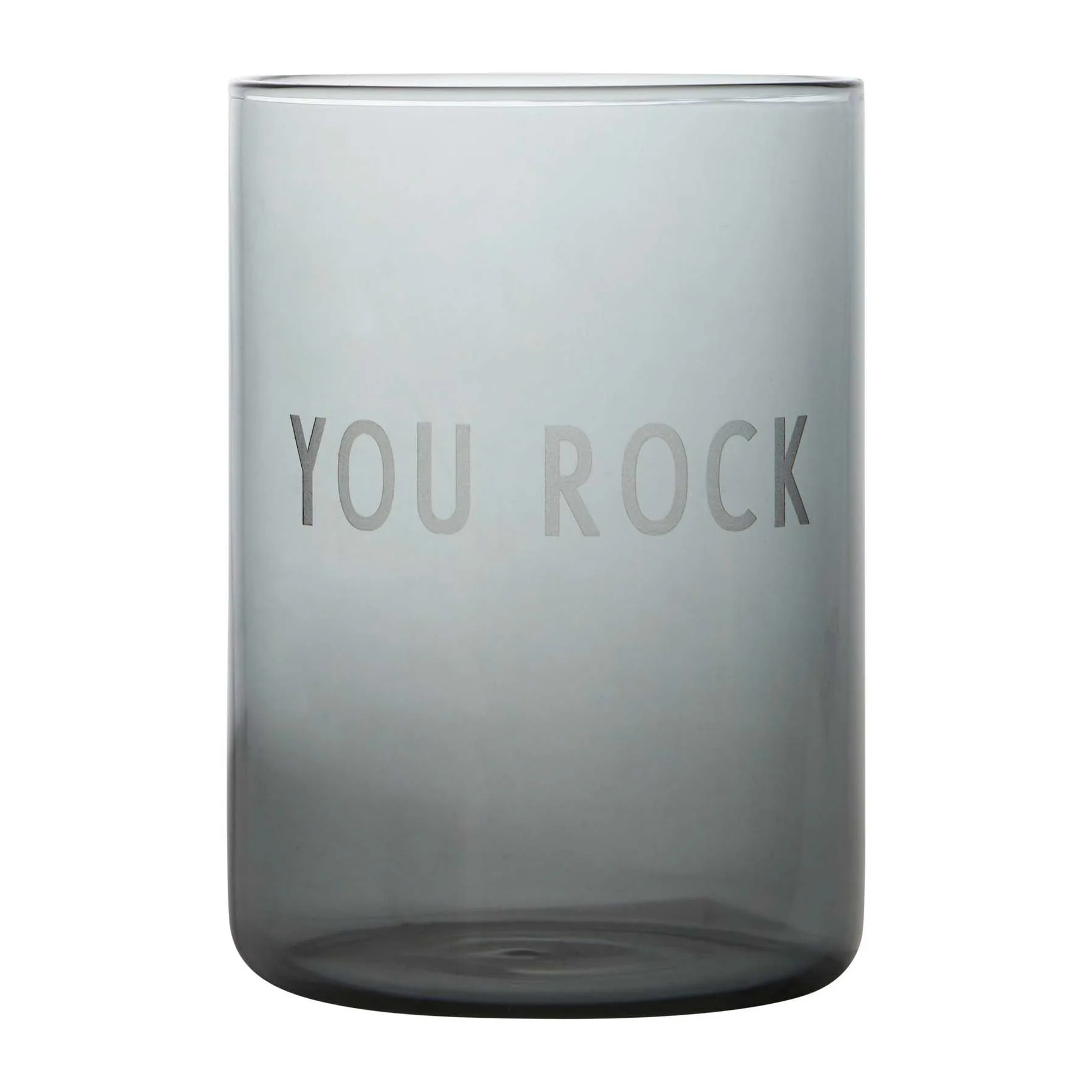 Design Letters favoriete glas 35 cl, You rock-black Design Letters