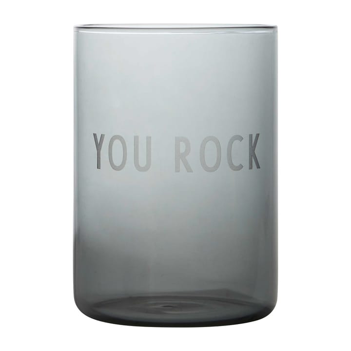 Design Letters favoriete glas 35 cl - You rock-black - Design Letters
