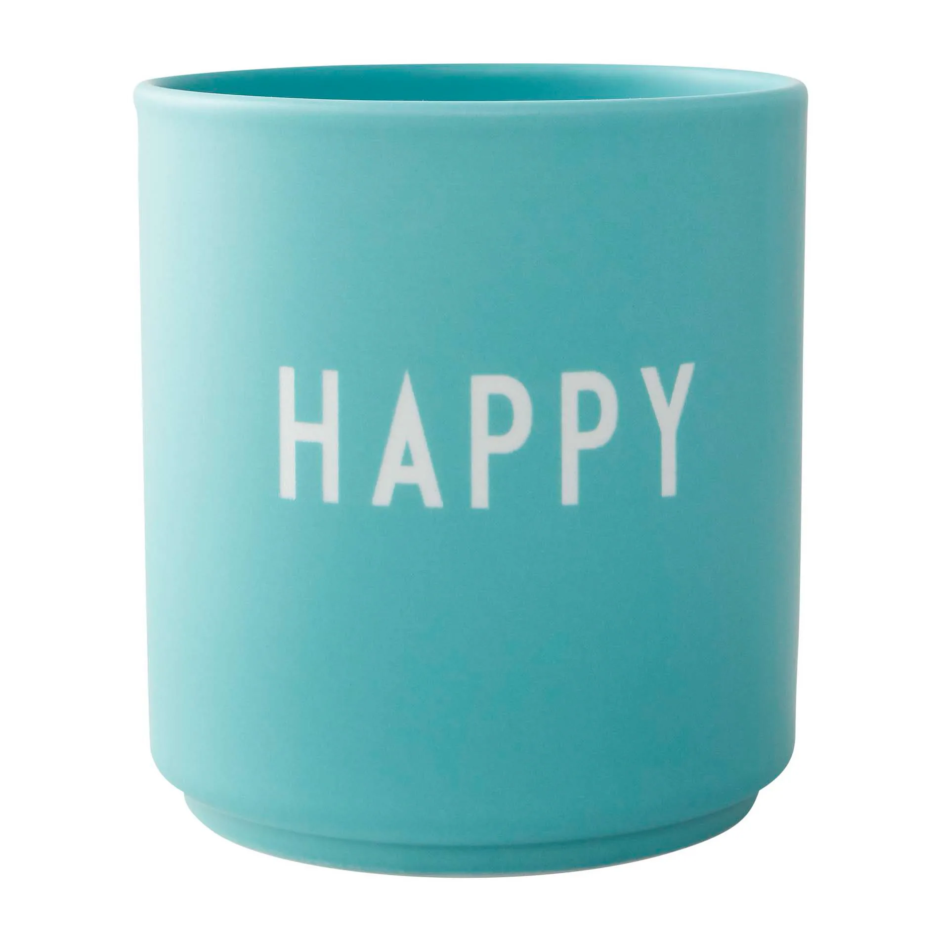 Design Letters favoriete mok 25 cl, Happy-aqua blue Design Letters