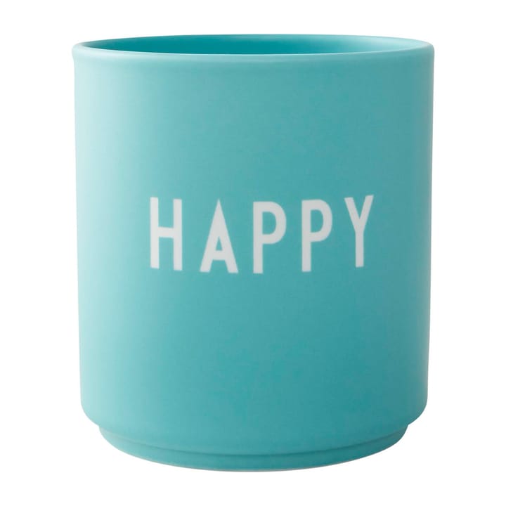 Design Letters favoriete mok 25 cl - Happy-aqua blue - Design Letters