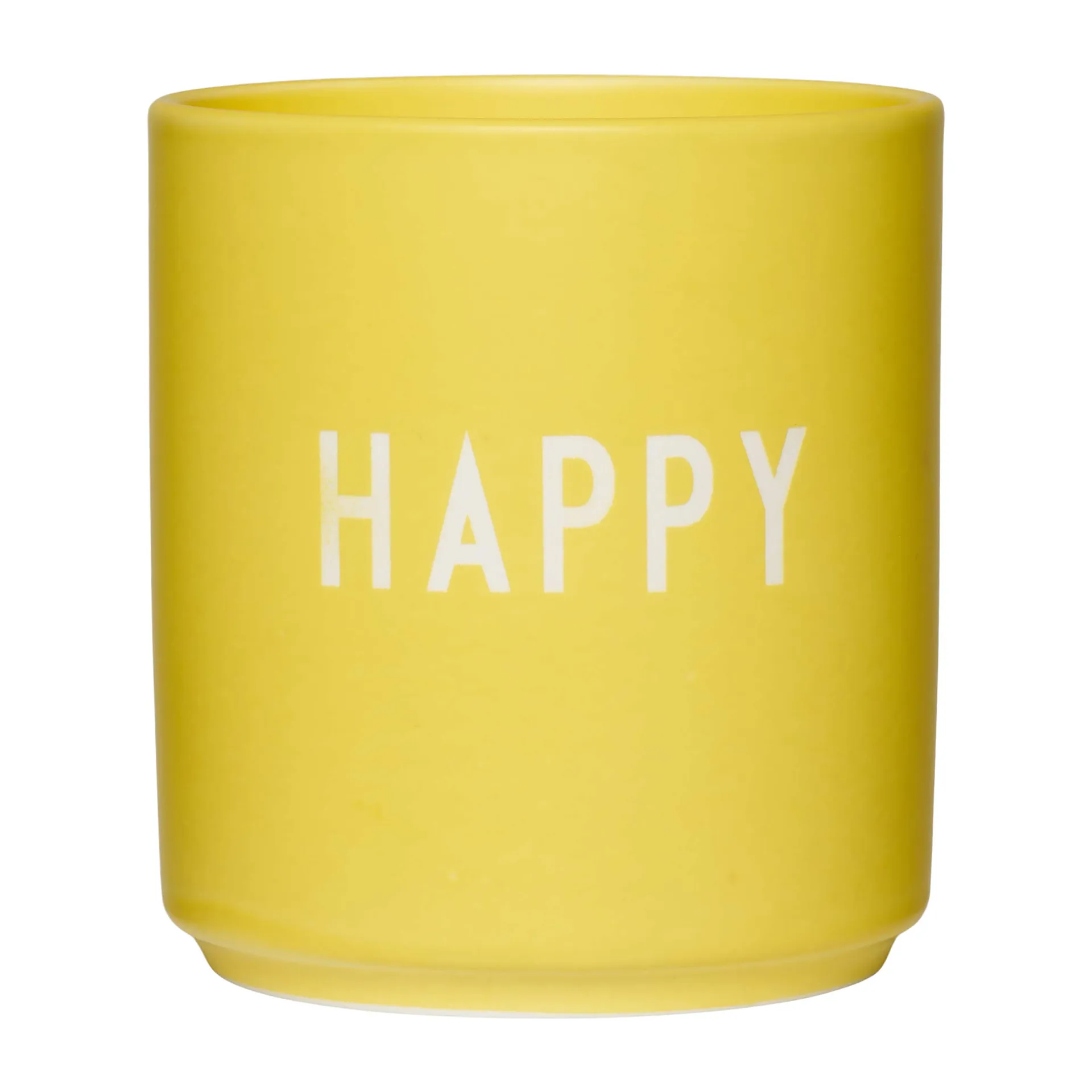 Design Letters favoriete mok 25 cl, Happy-yellow Design Letters