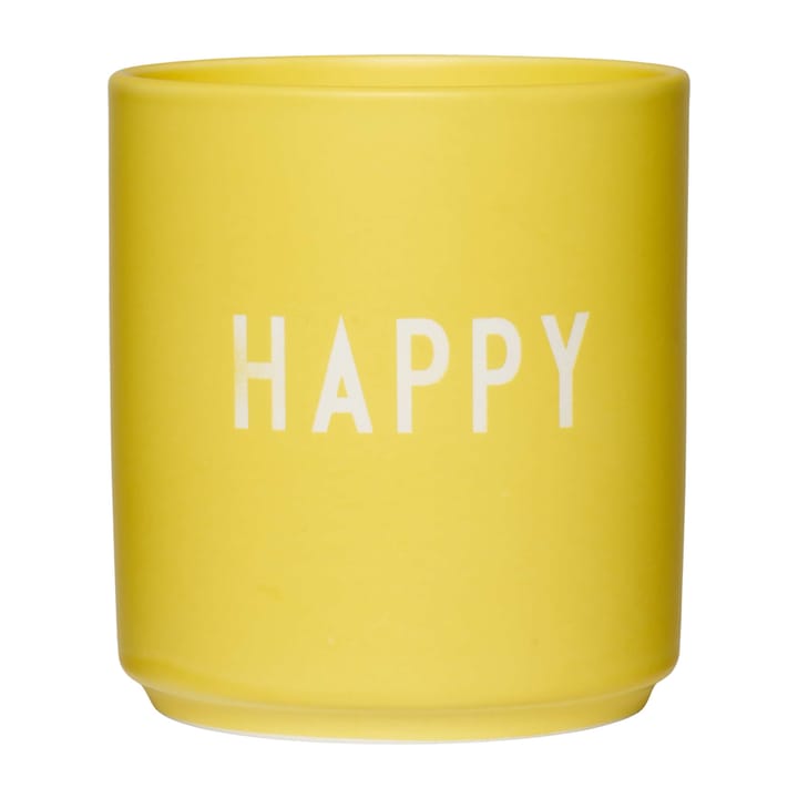 Design Letters favoriete mok 25 cl - Happy-yellow - Design Letters