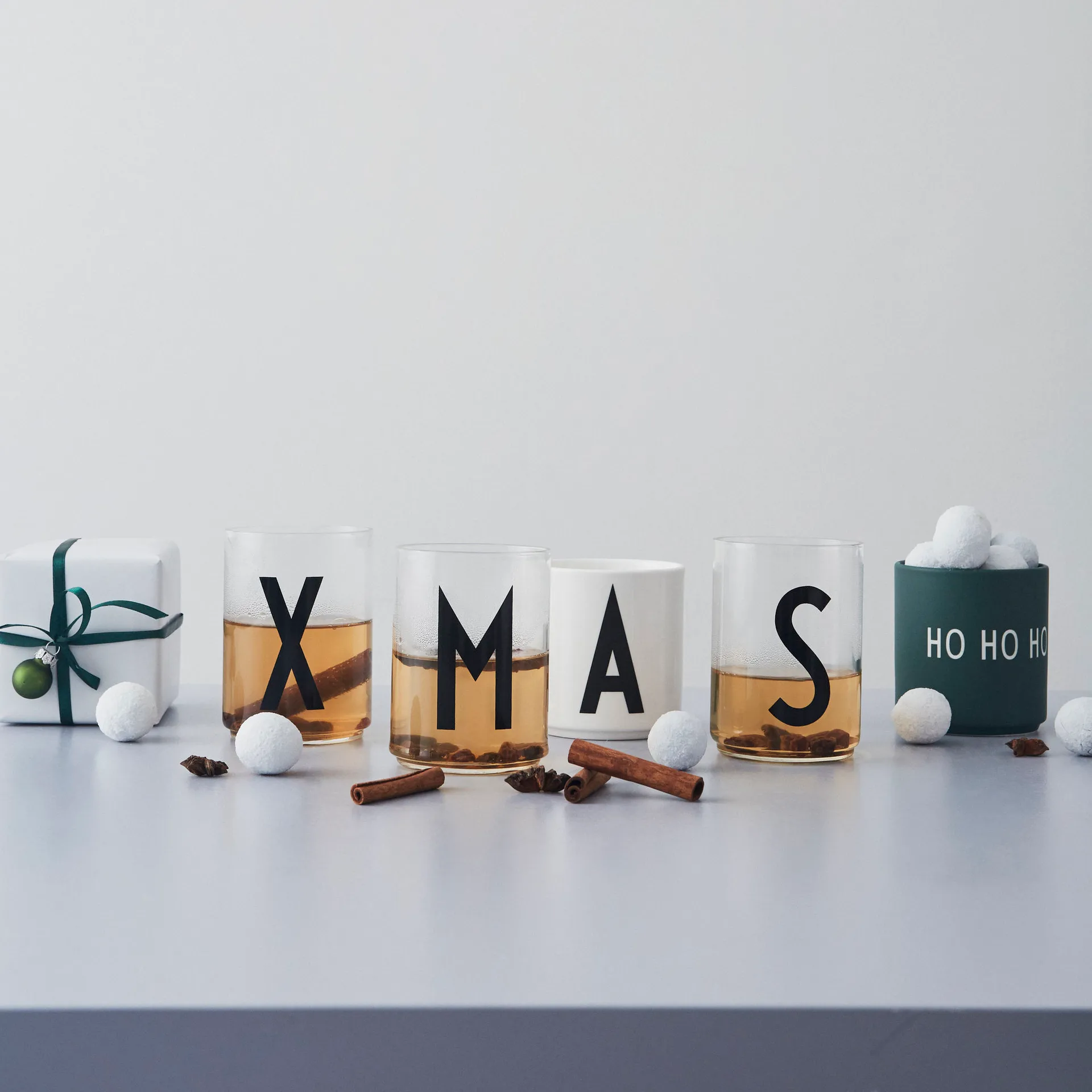 Design Letters favoriete mok 25 cl, Ho ho ho-dark green Design Letters