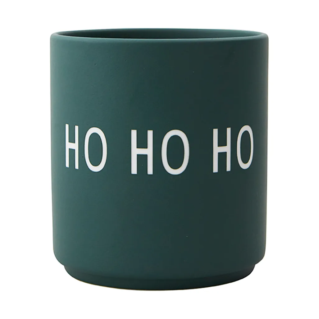 Design Letters favoriete mok 25 cl, Ho ho ho-dark green Design Letters