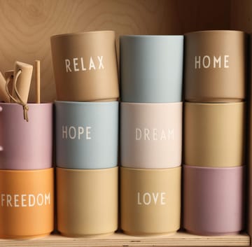 Design Letters favoriete mok 25 cl - Hope-light blue - Design Letters