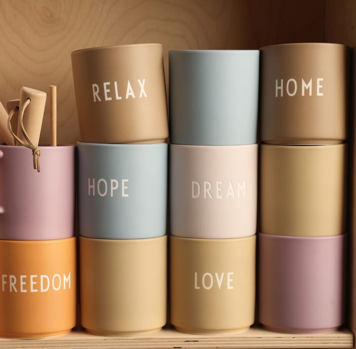 Design Letters favoriete mok 25 cl, Hope-light blue Design Letters