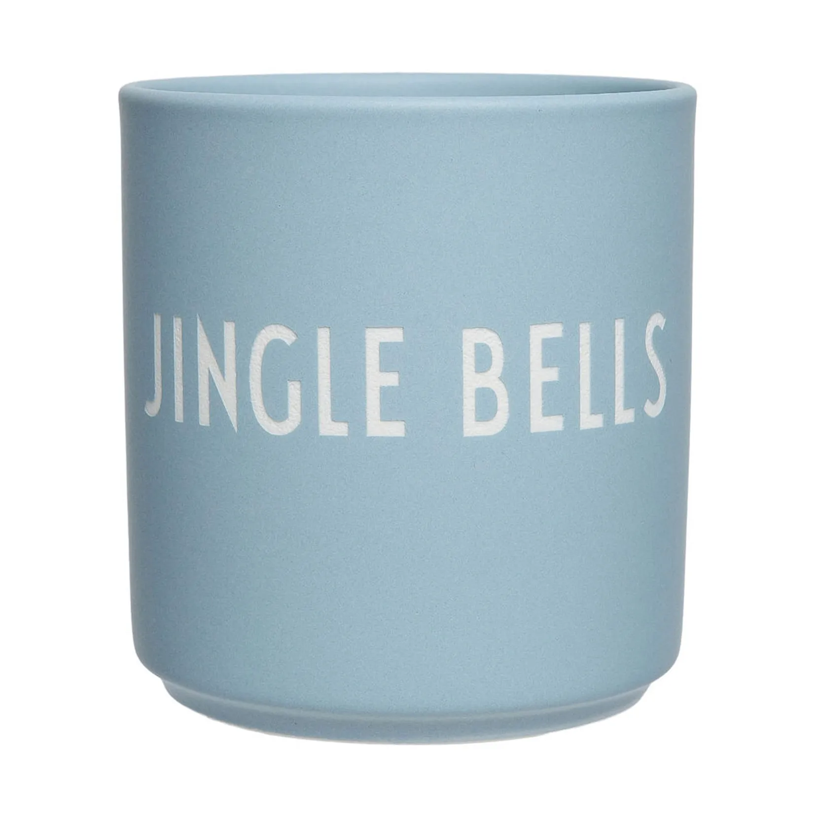 Design Letters favoriete mok 25 cl, Jingle bells-light blue Design Letters