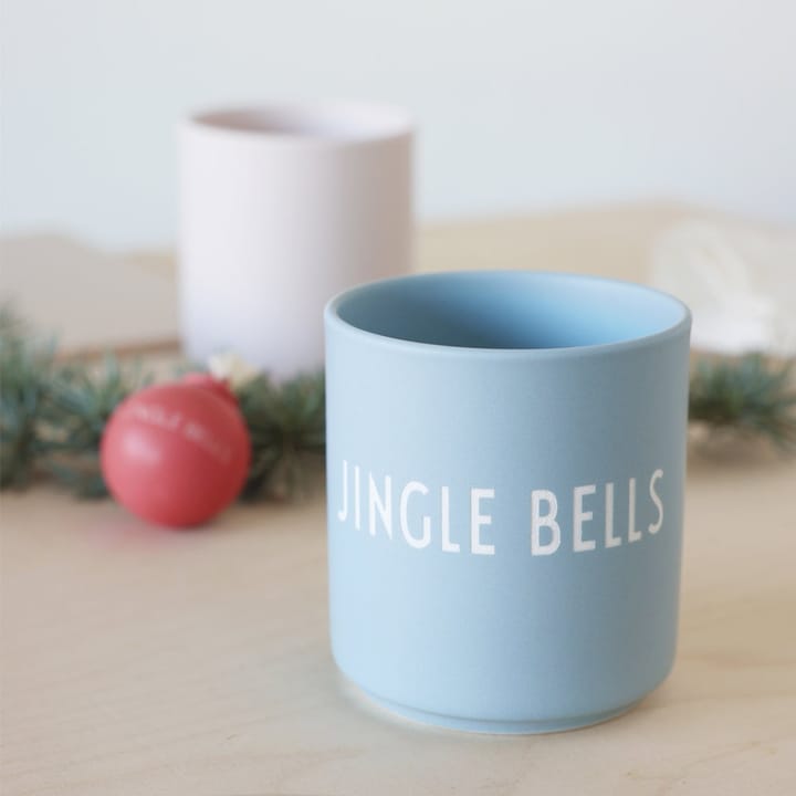 Design Letters favoriete mok 25 cl - Jingle bells-light blue - Design Letters