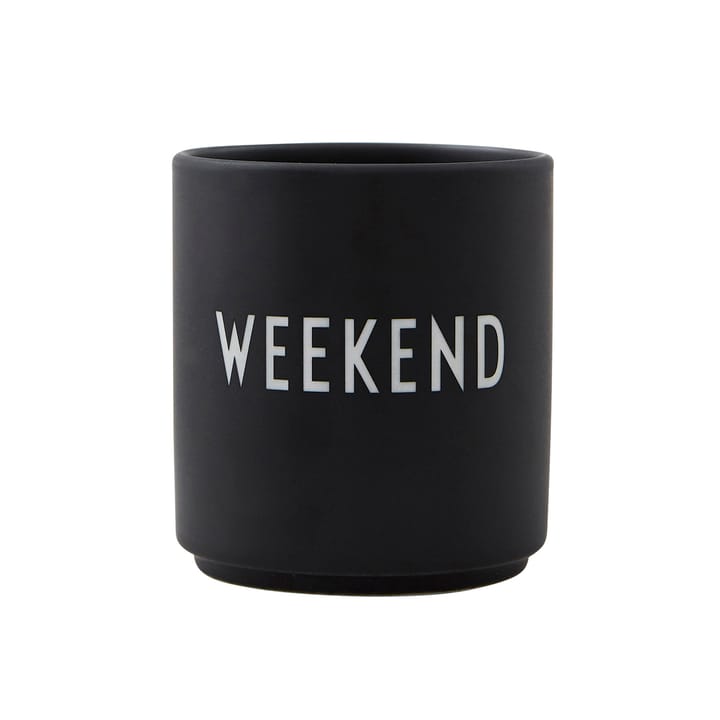 Design Letters favoriete mok 25 cl - Weekend-black - Design Letters