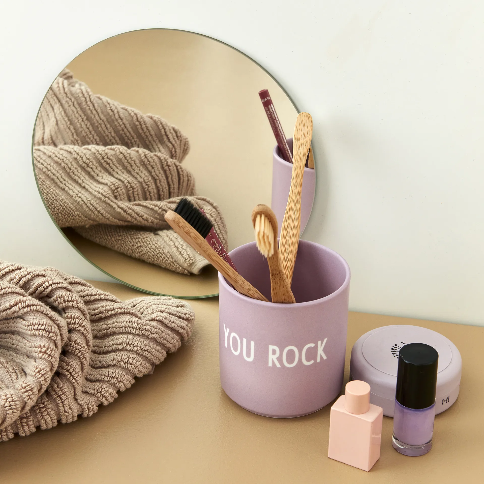 Design Letters favoriete mok 25 cl, You rock-lavender Design Letters