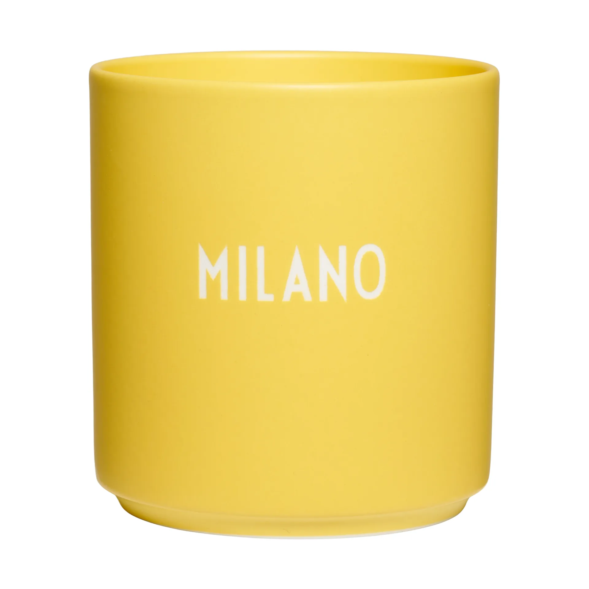 Design Letters favoriete mok International 25 cl, Milano-yellow Design Letters