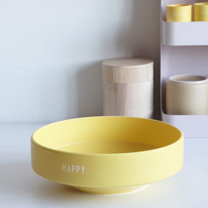 Design Letters favoriete schaal large Ø22 cm, Yellow Design Letters