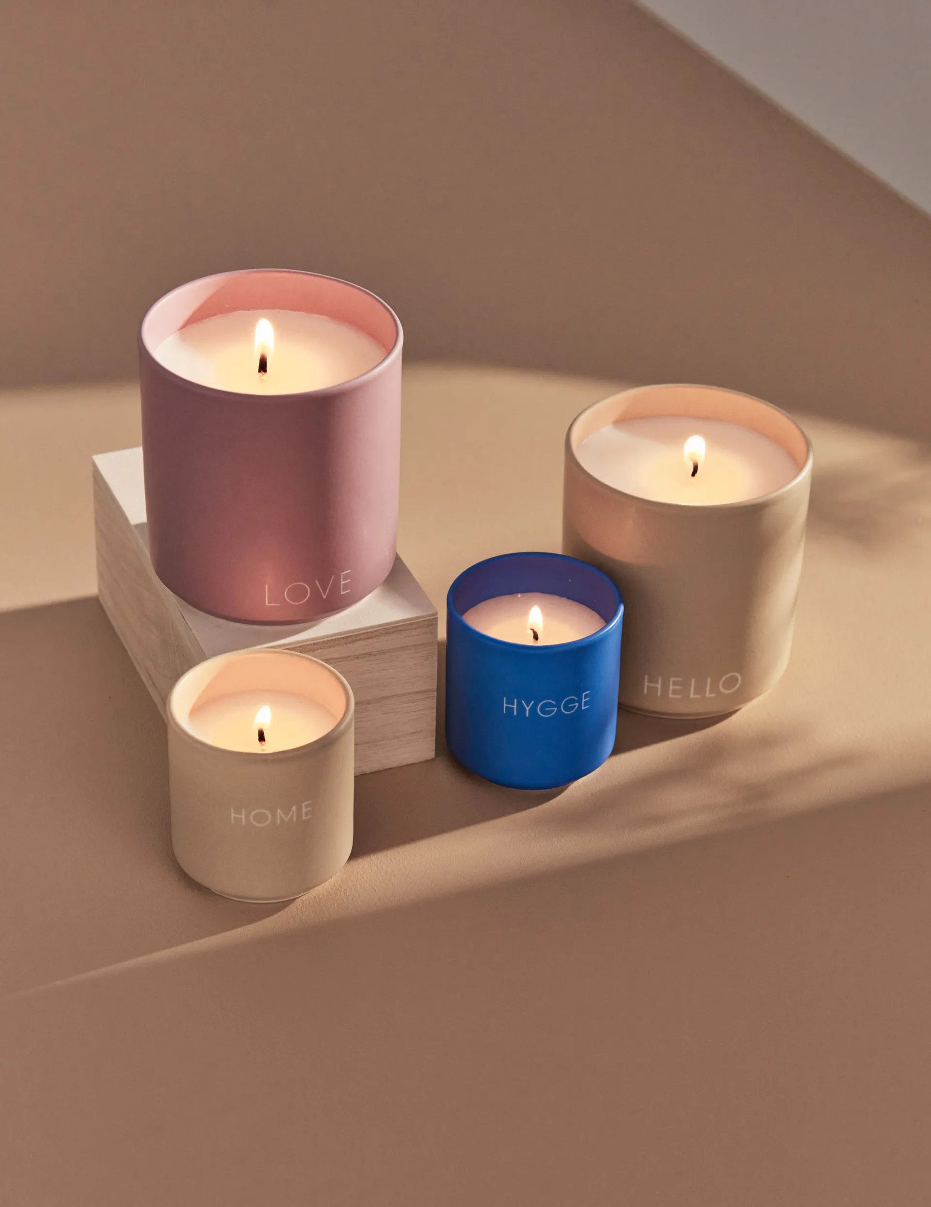 Design Letters geurkaars Ø5,5 cm, Hygge-cobalt blue Design Letters