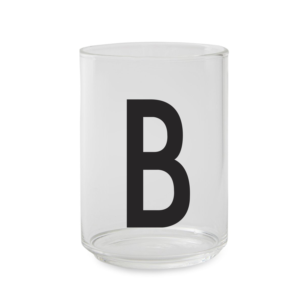 Design Letters glas B | Scandinavisch Interieur | Drinkglazen | Transparant