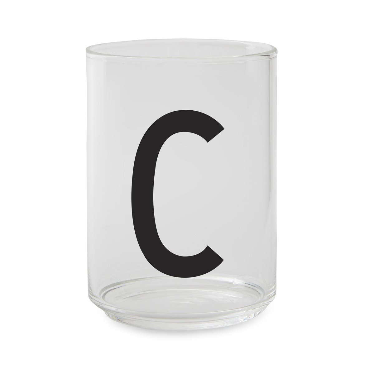 Design Letters glas C | Scandinavisch Interieur | Drinkglazen | Transparant