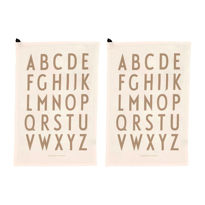 Design Letters keukenhanddoek 40x60 cm 2-pack - Off white - Design Letters
