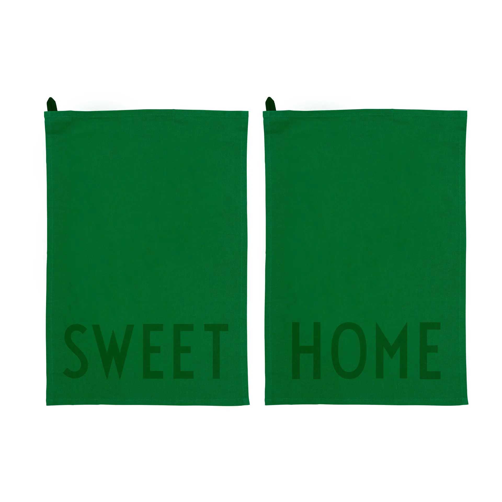 Design Letters keukenhanddoek favoriet 2-delig, Sweet-home-green Design Letters