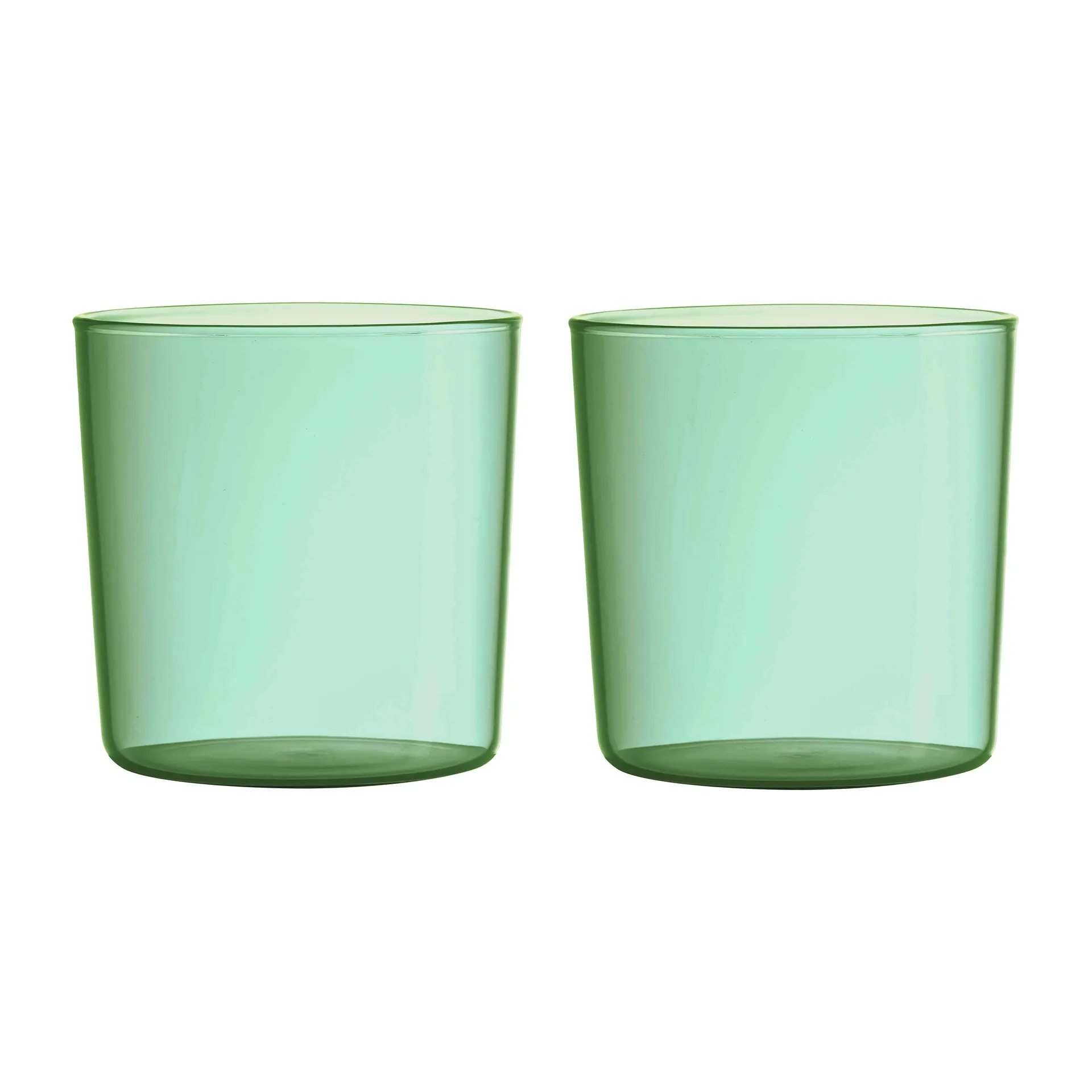 Design Letters Kids Eco drinkglas 2-pack, Green Design Letters