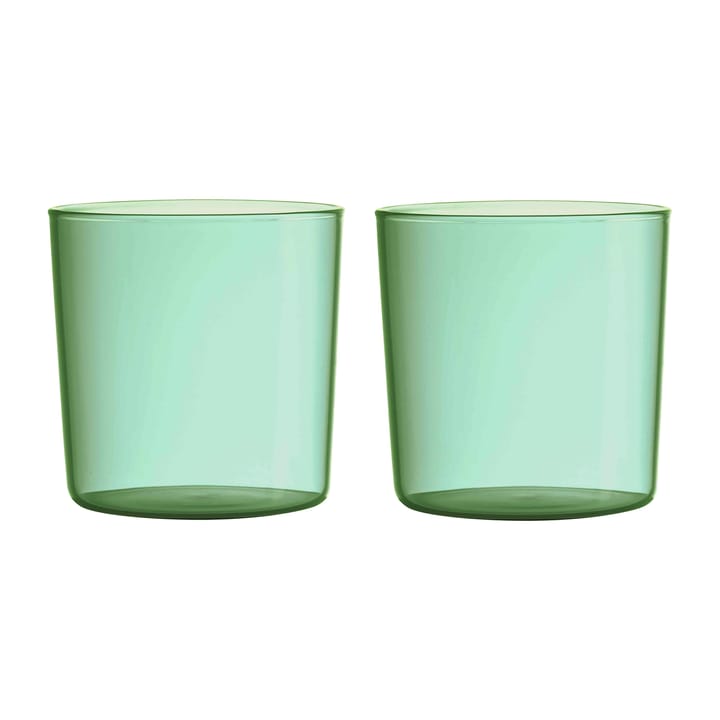 Design Letters Kids Eco drinkglas 2-pack - Green - Design Letters