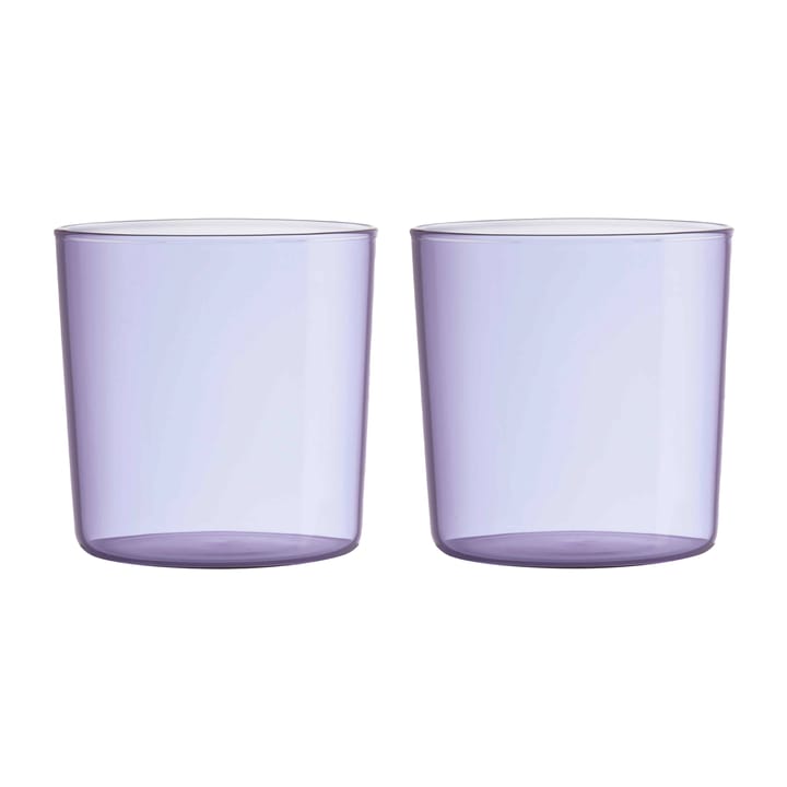Design Letters Kids Eco drinkglas 2-pack - Purple - Design Letters