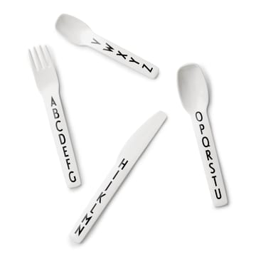 Design Letters kinderbestek melamine - 4 stuks - Design Letters