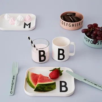 Design Letters kinderbestek melamine - Groen - Design Letters