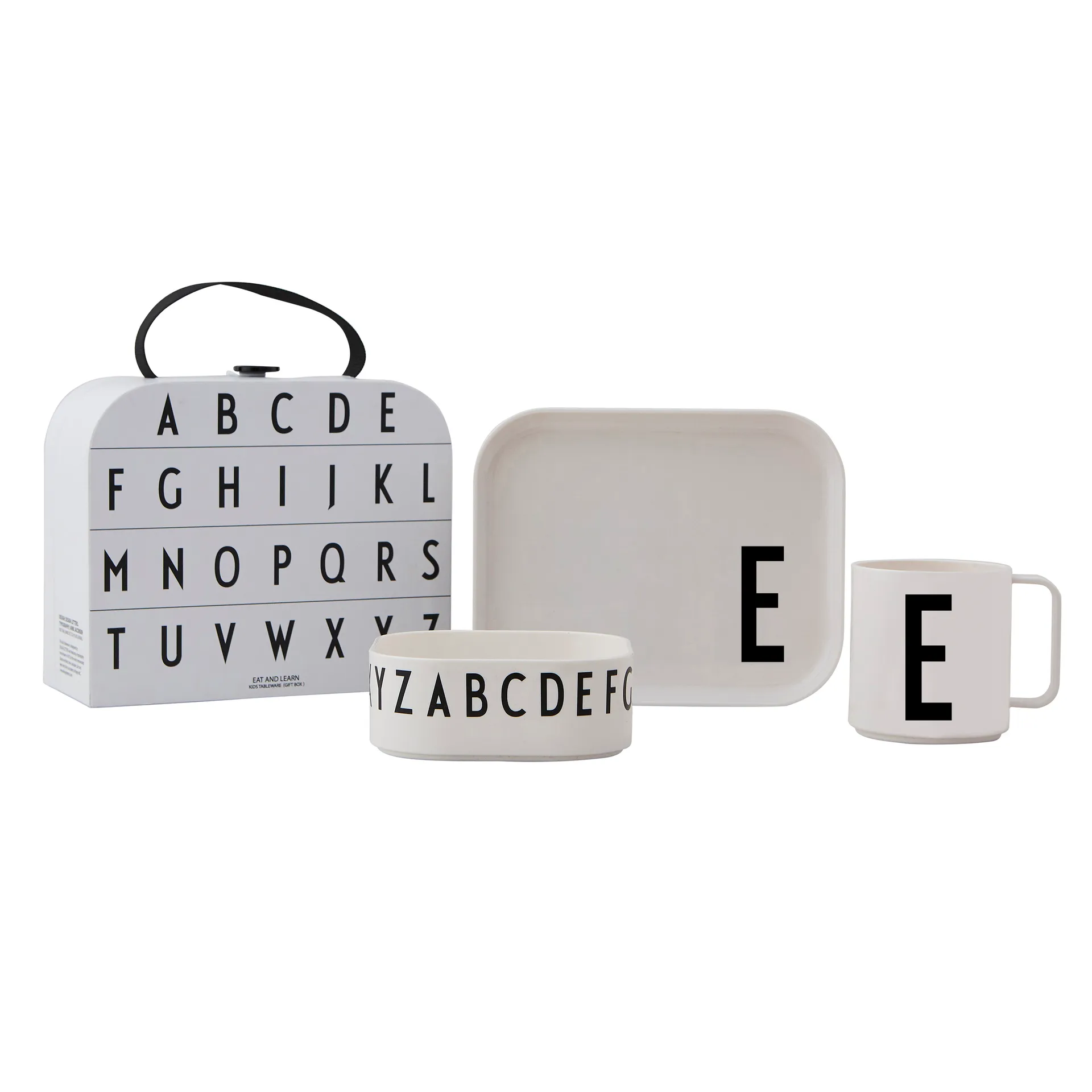 Design Letters kinderservies set, E Design Letters
