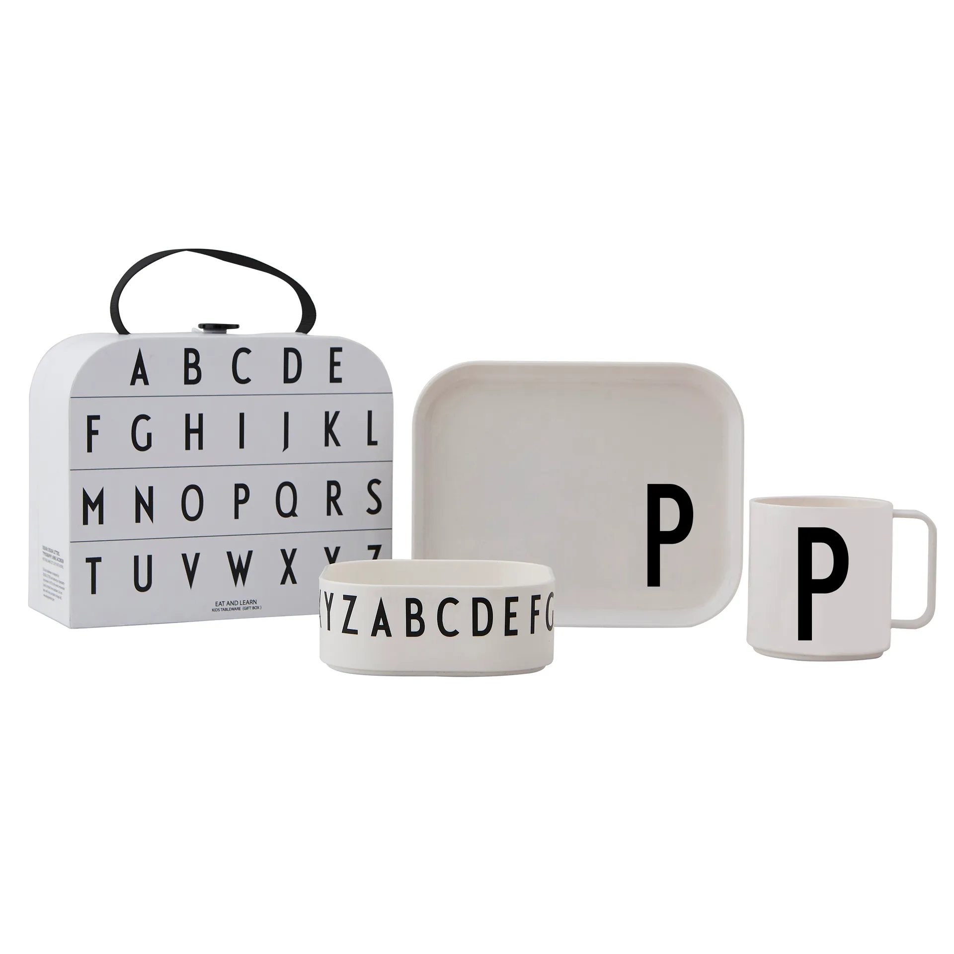 Design Letters kinderservies set, P Design Letters