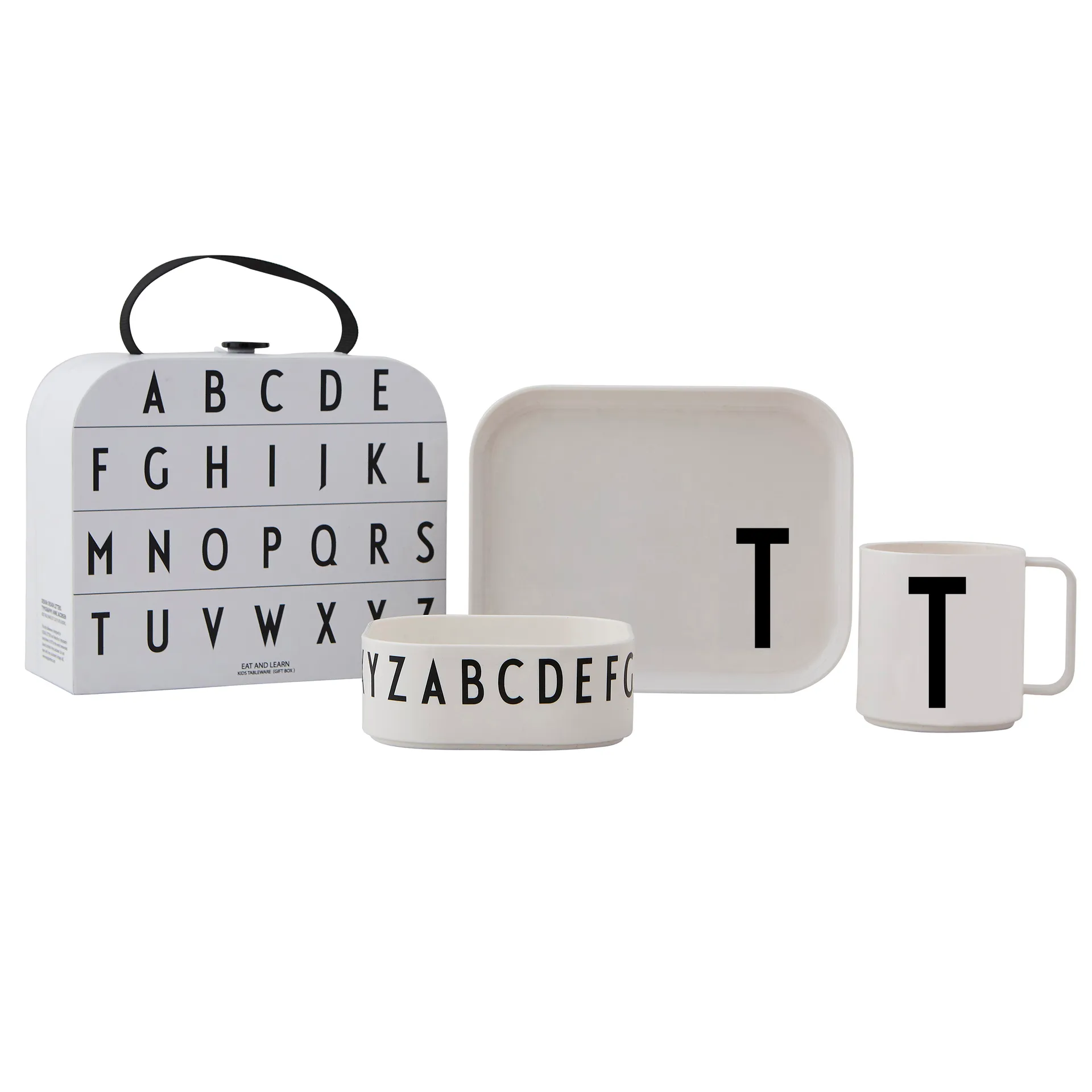 Design Letters kinderservies set, T Design Letters
