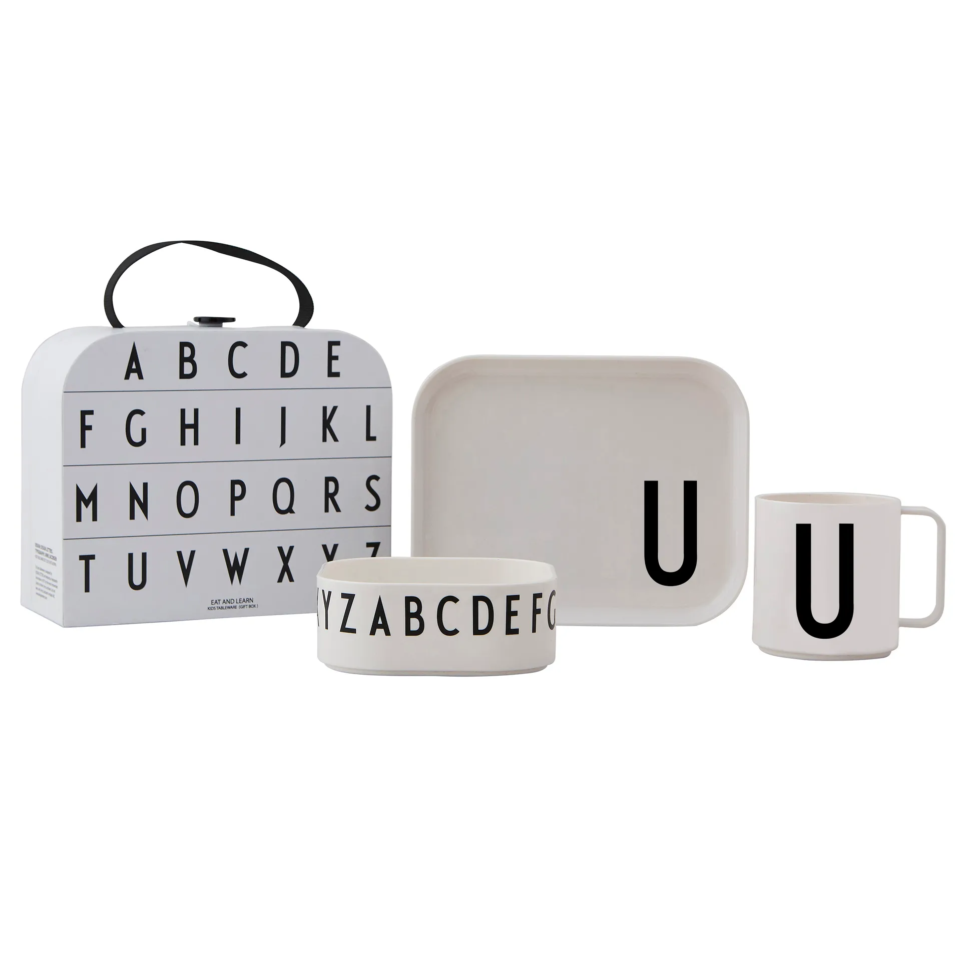 Design Letters kinderservies set, U Design Letters