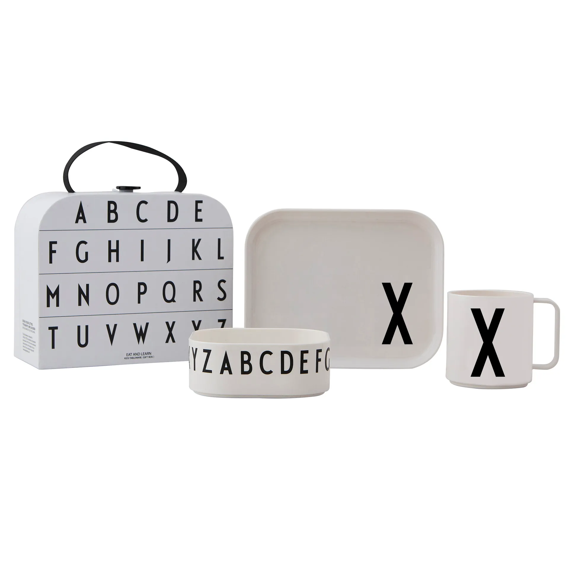 Design Letters kinderservies set, X Design Letters