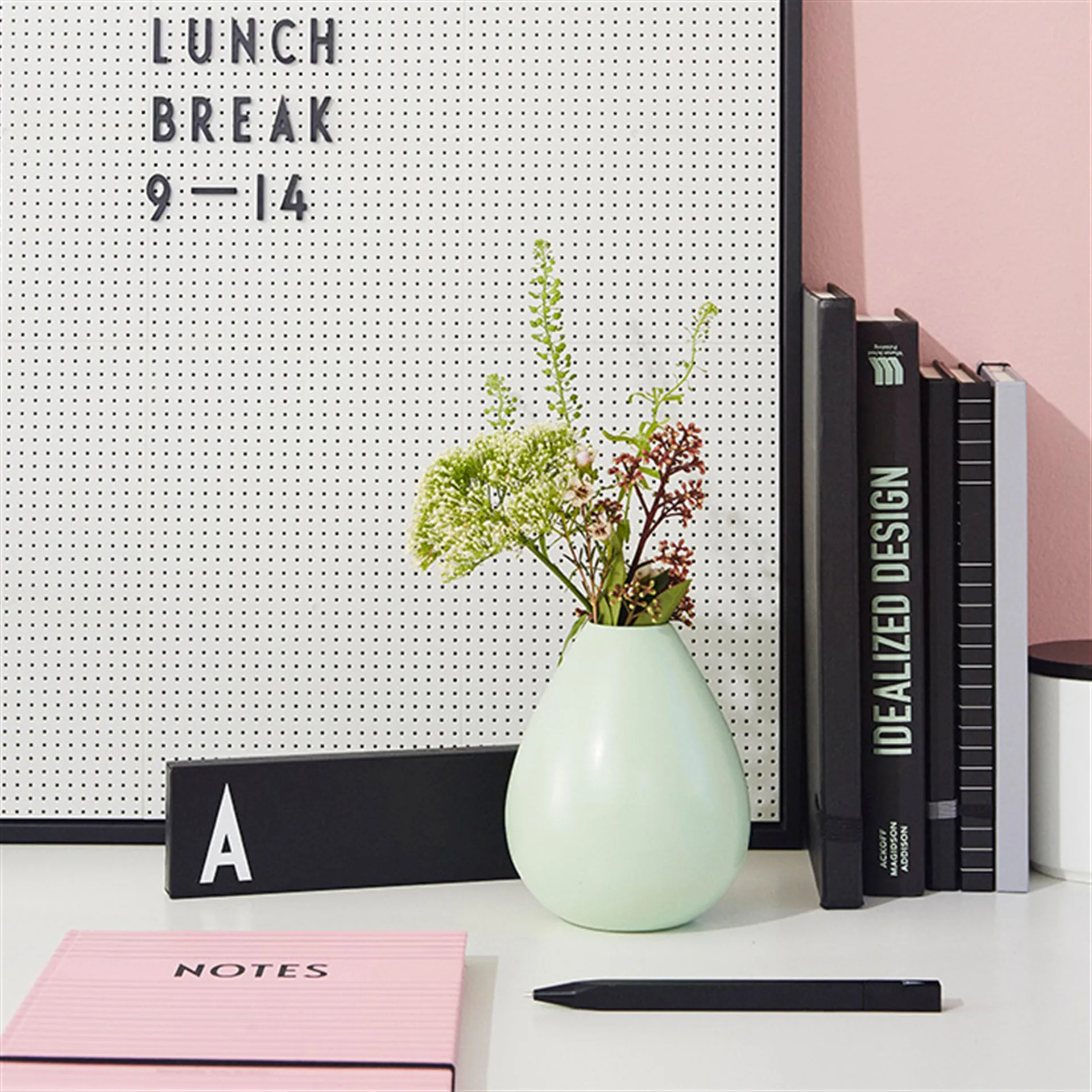 Design Letters letterbord A2, grijs Design Letters