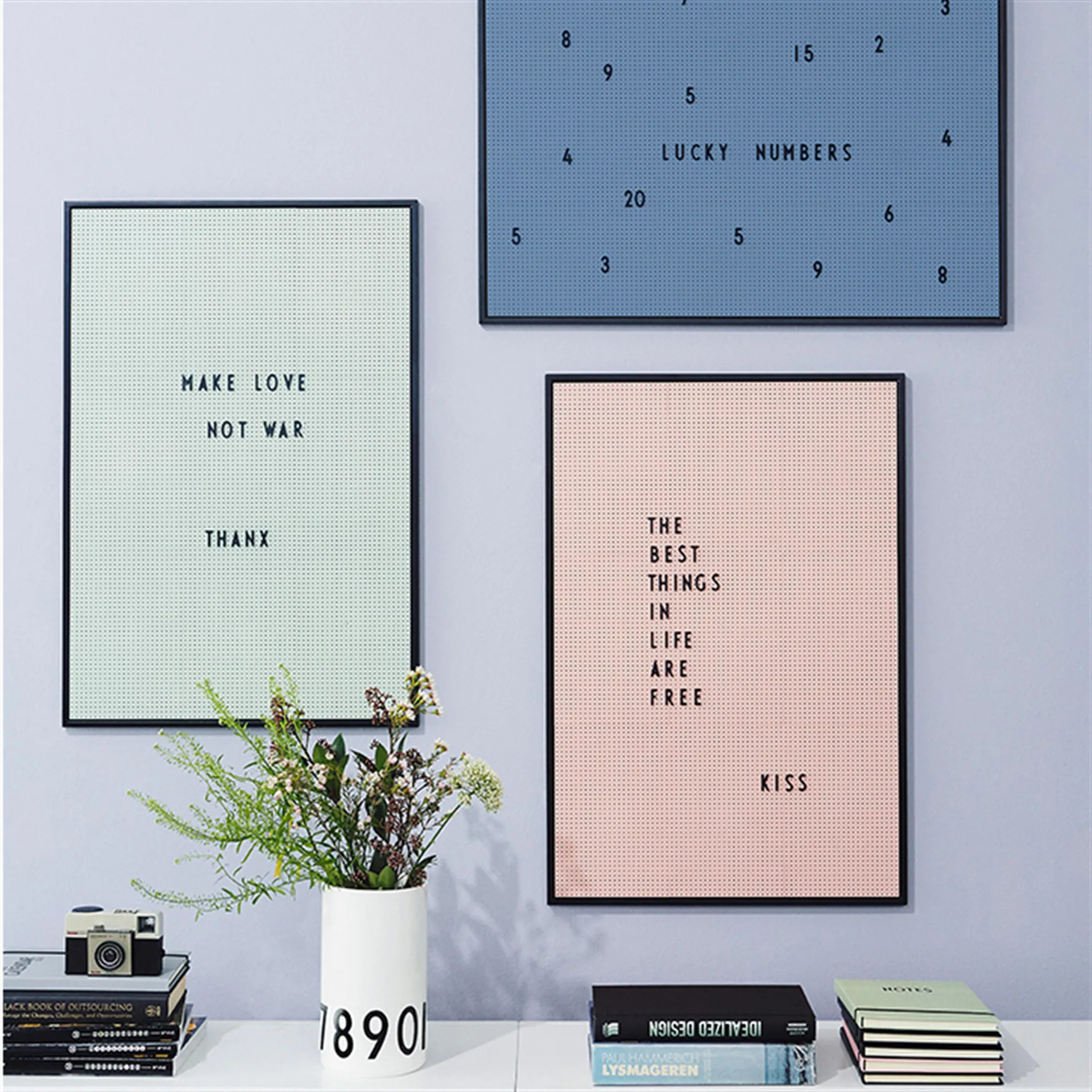 Design Letters letterbord A2, roze Design Letters