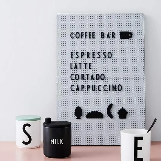 Design Letters letterbord A3, lichtgrijs Design Letters