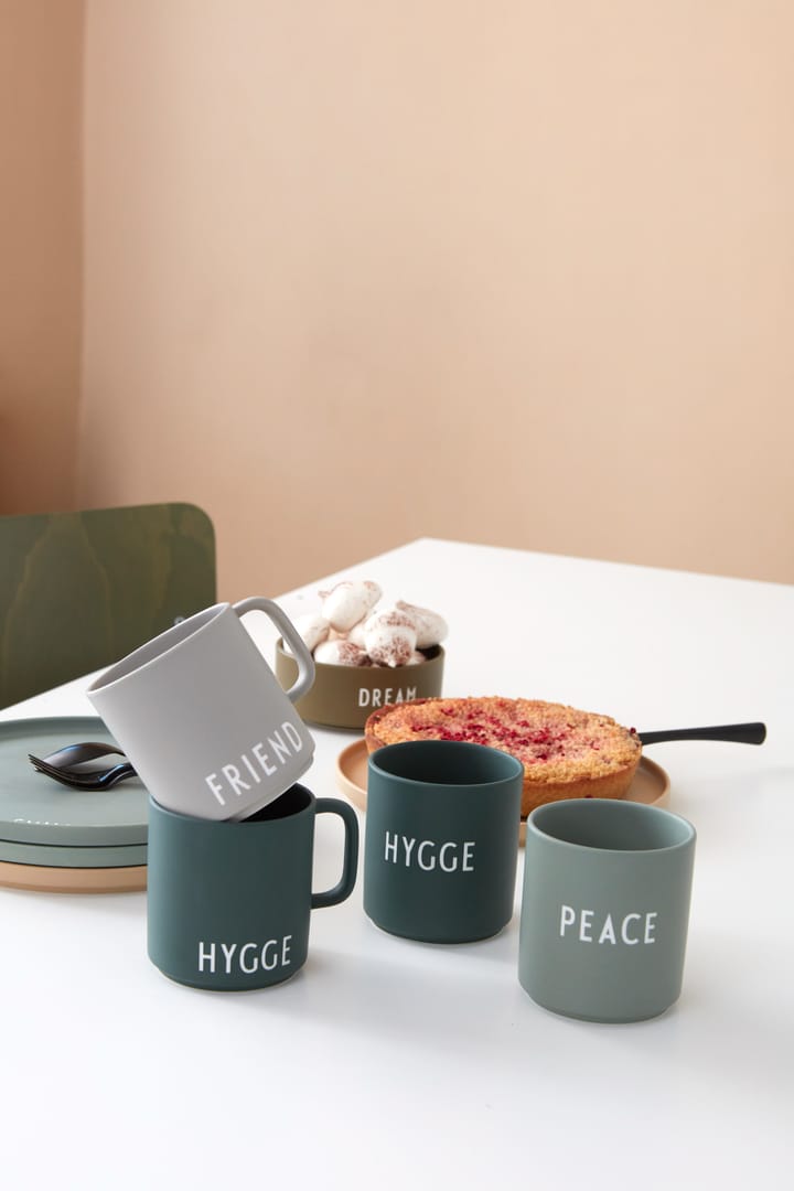 Design Letters lievelingsbeker met oor 25 cl, Friend-grey Design Letters