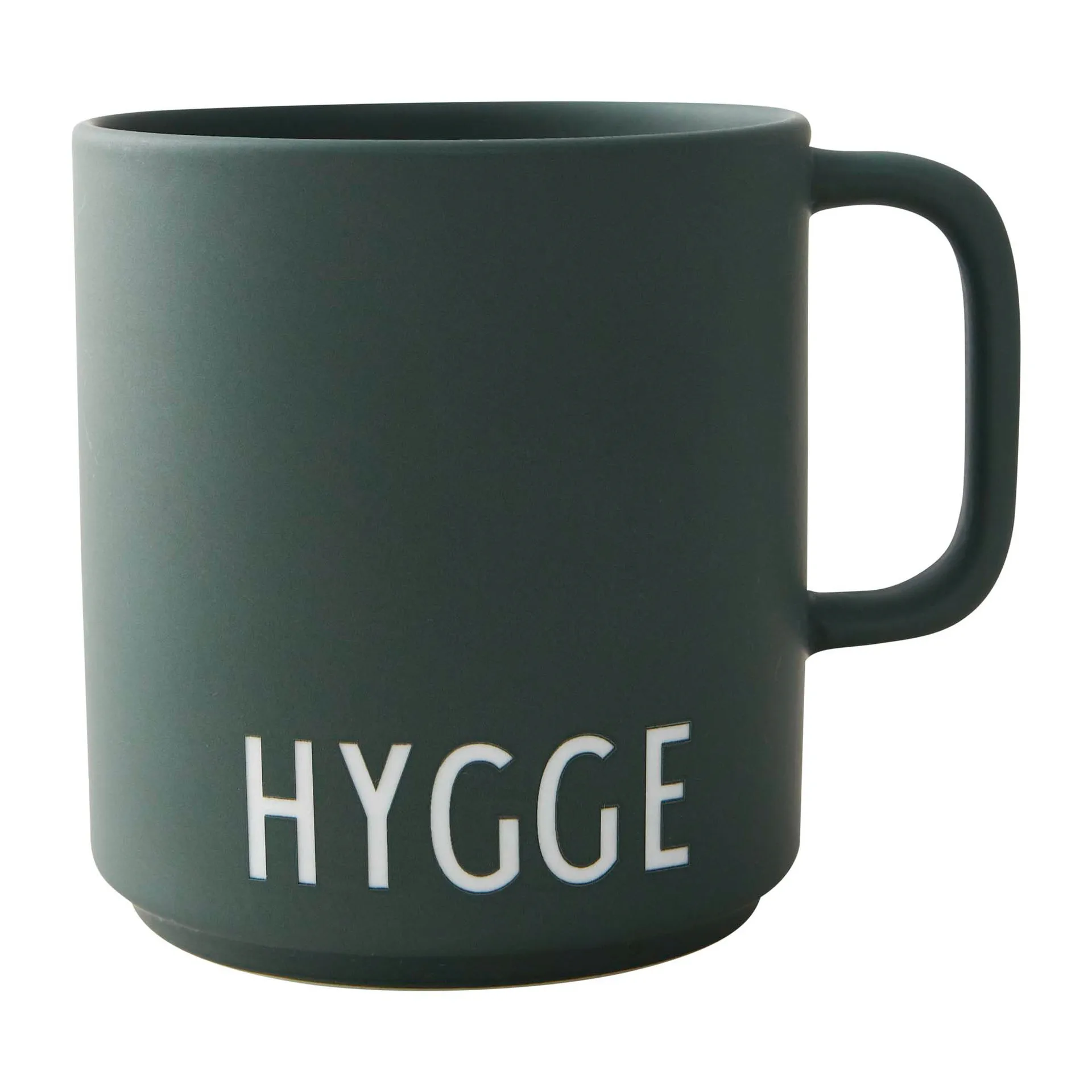 Design Letters lievelingsbeker met oor 25 cl, Hygge-dark green Design Letters