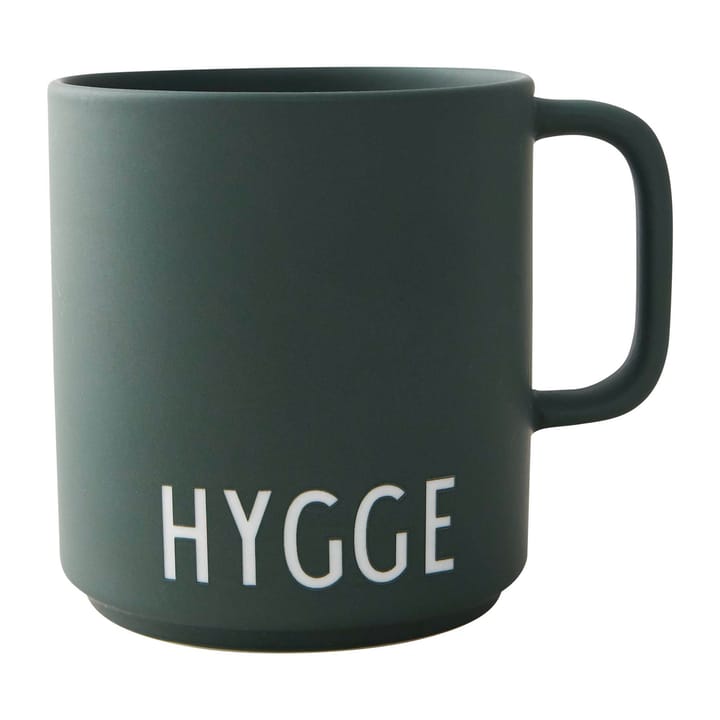 Design Letters lievelingsbeker met oor 25 cl - Hygge-dark green - Design Letters